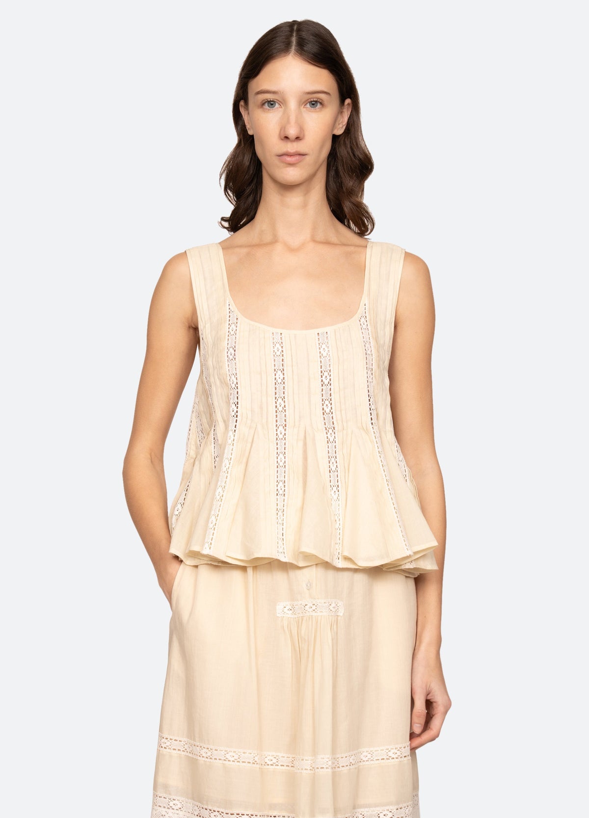 Pippa Top Cream / Sea New York
