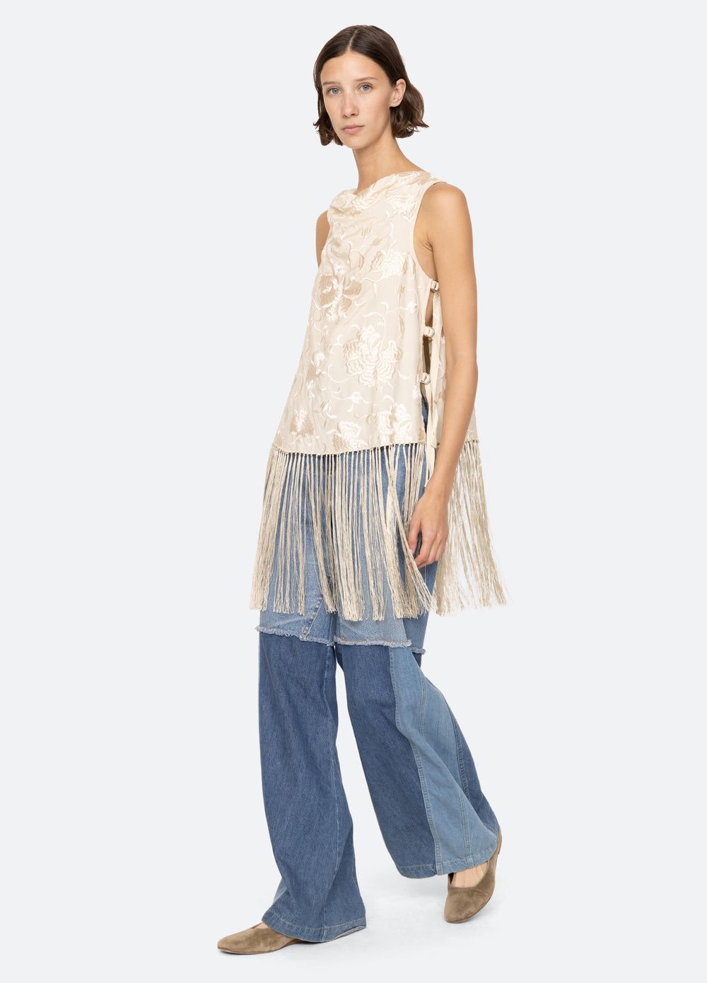 Priscilla Vest Cream / Sea New York Sale