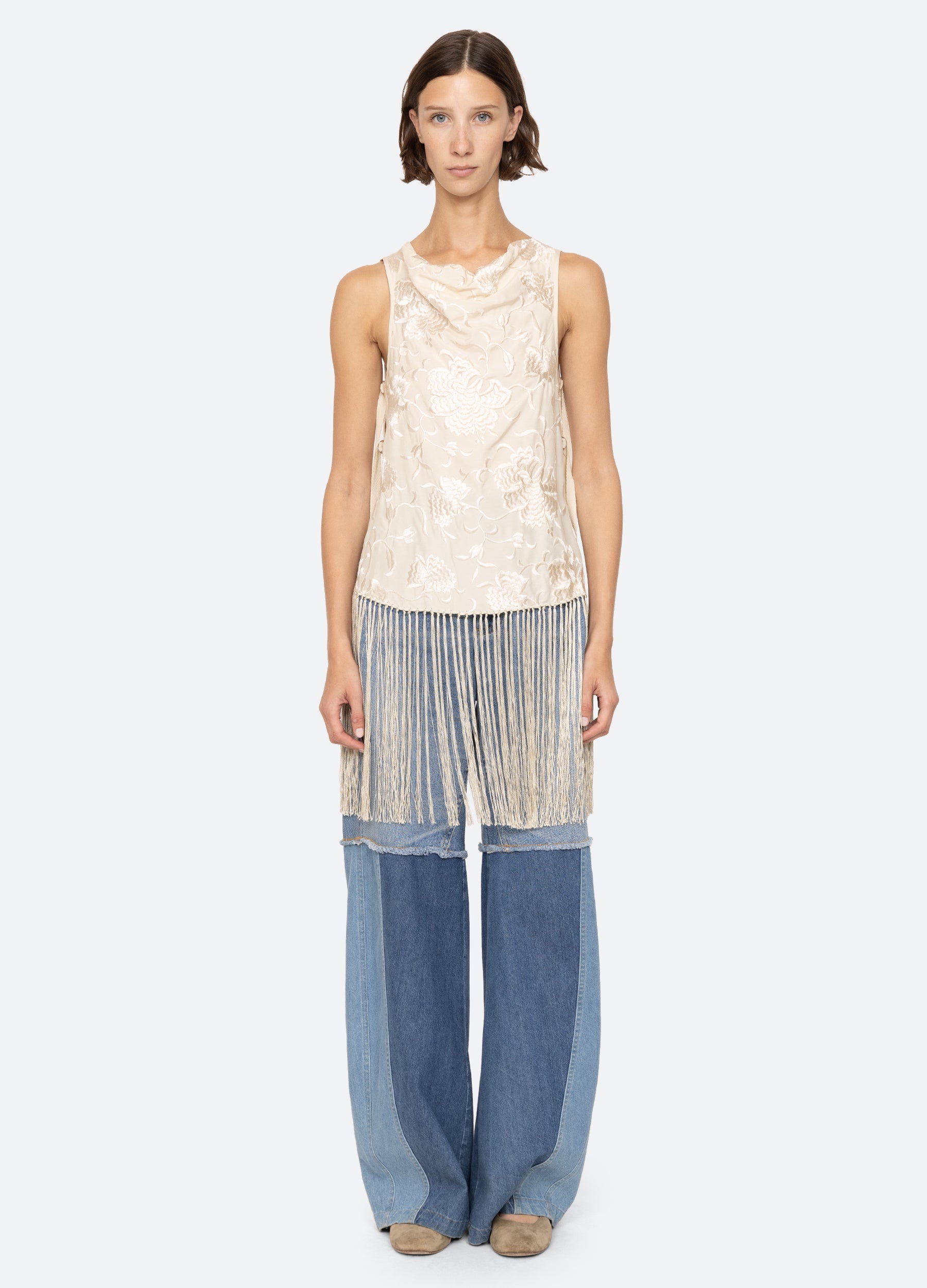 Priscilla Vest Cream / Sea New York Sale