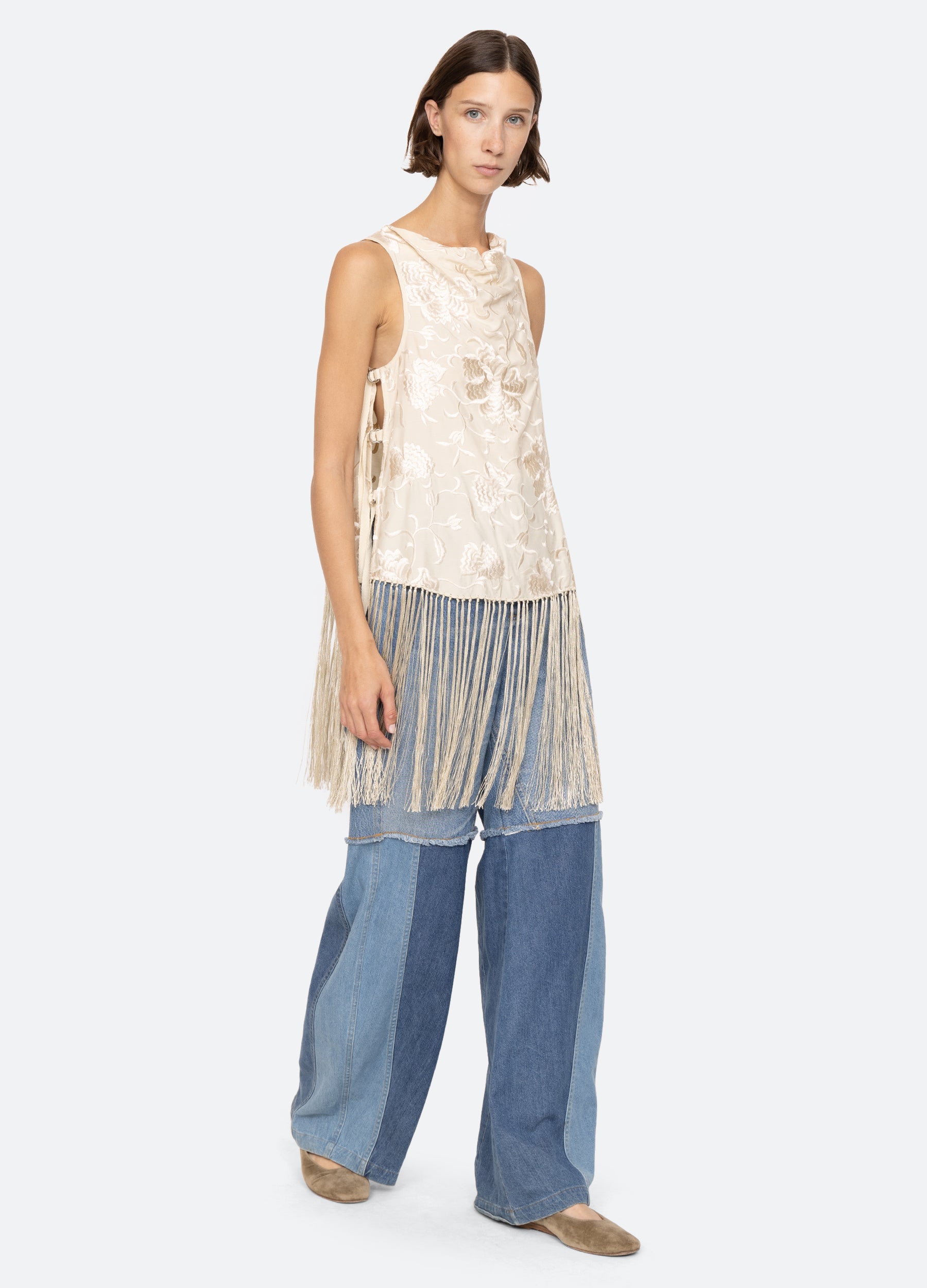 Priscilla Vest Cream / Sea New York Sale