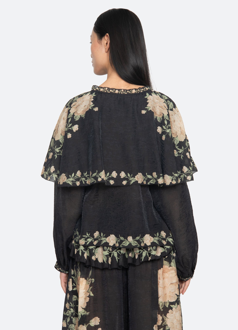 Christina Blouse Black / Sea New York