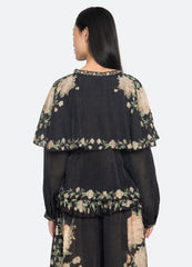 Christina Blouse Black / Sea New York