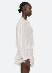 Eliza L/S Top White / Sea New York Discount