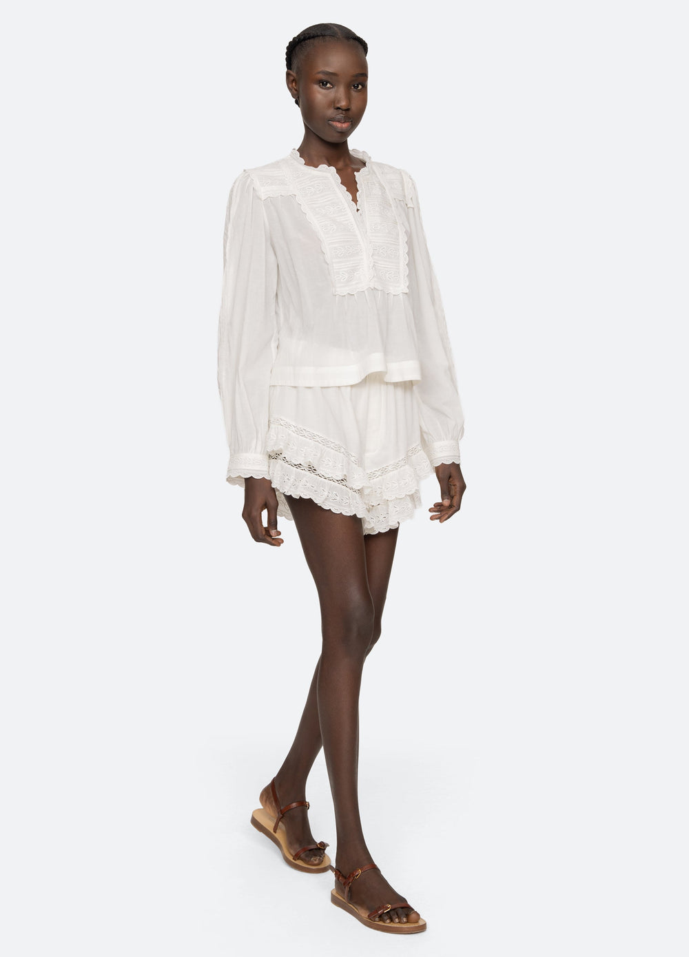 Eliza L/S Top White / Sea New York Discount