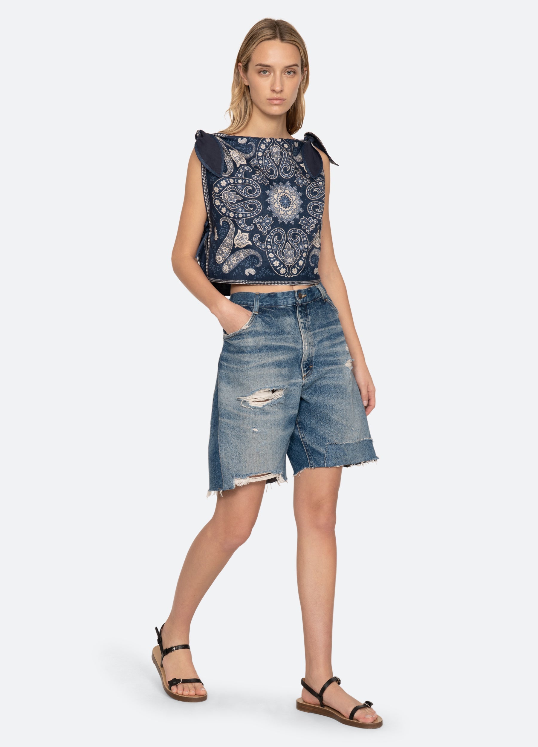 Emelina Top Navy / Sea New York Online