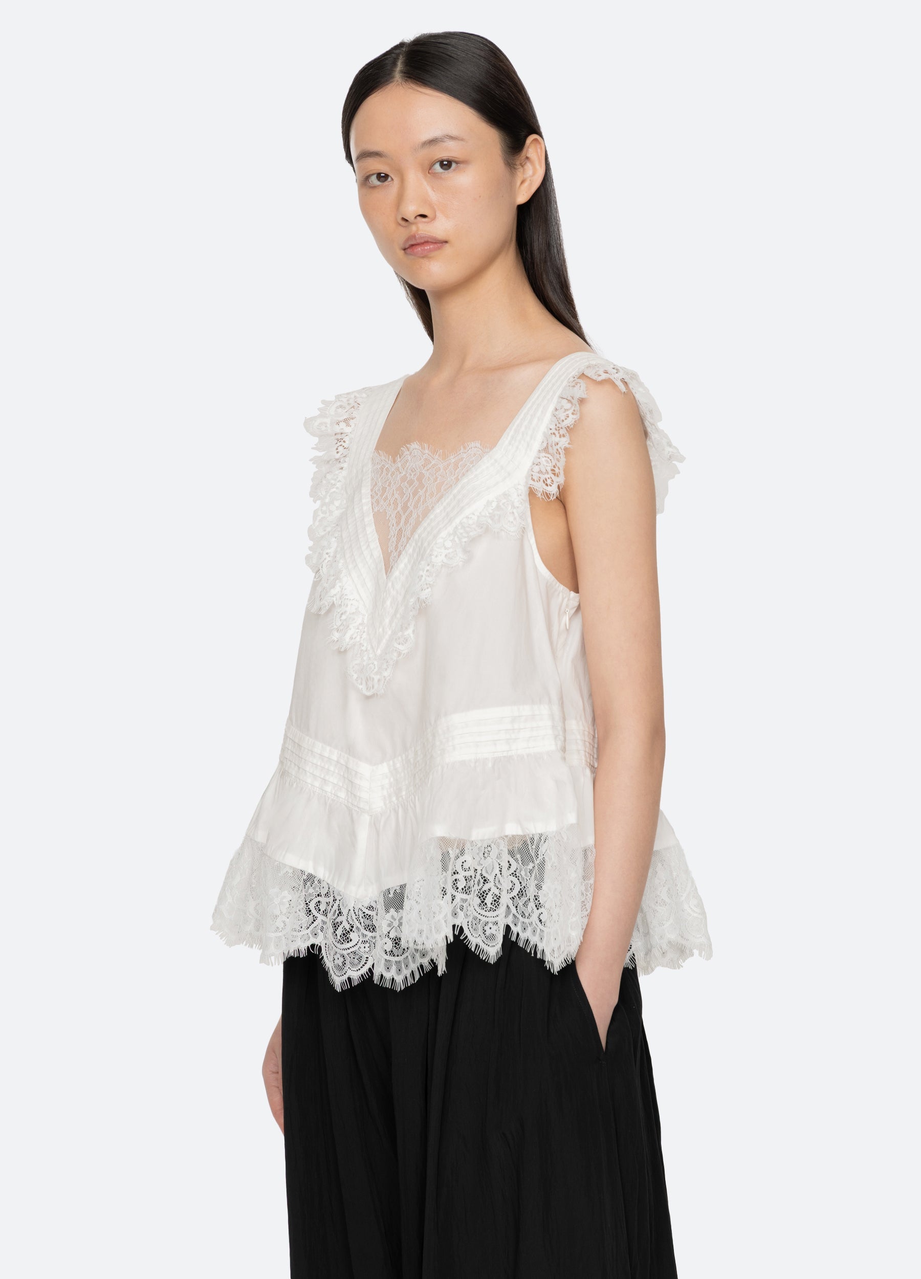 Hilda Top White / Sea New York US