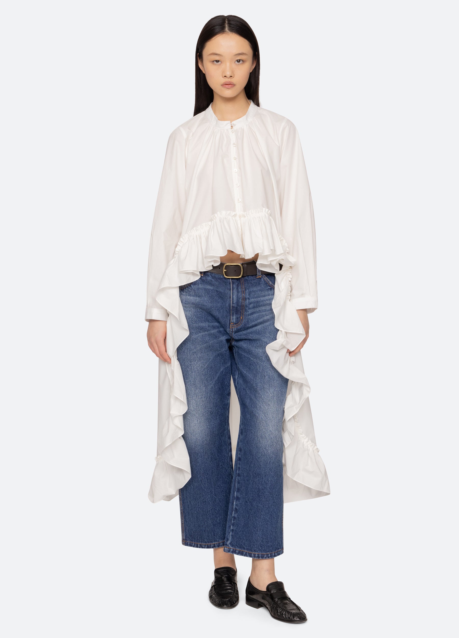 Solene Top Cream / Sea New York