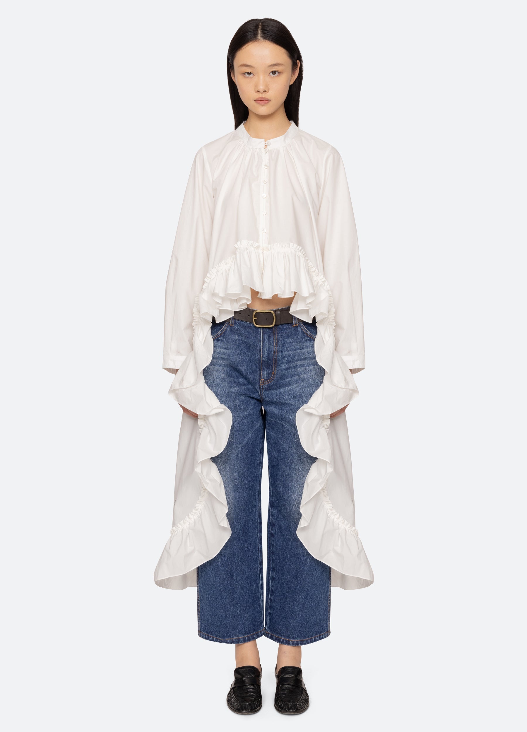 Solene Top Cream / Sea New York