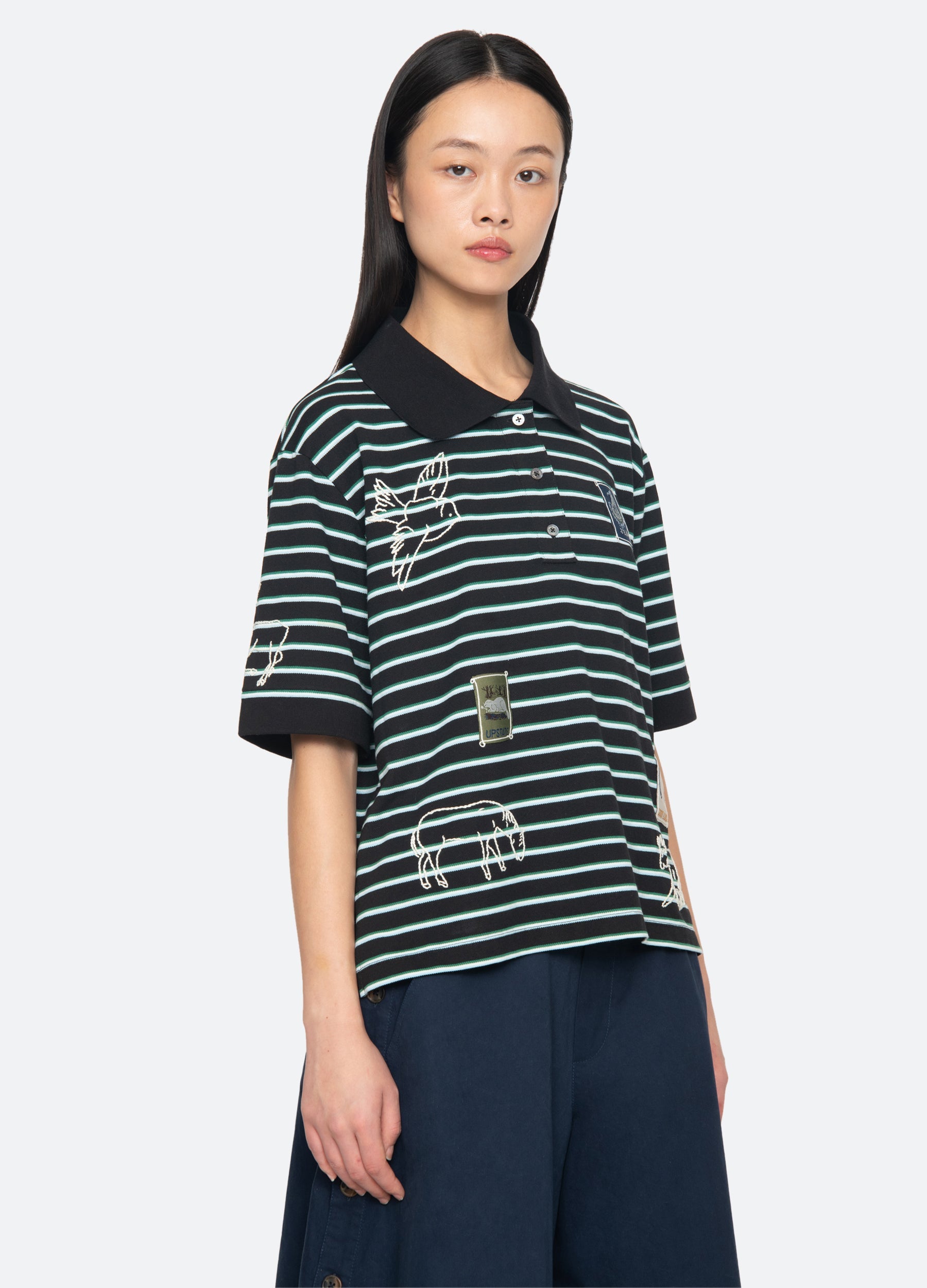 Winslow Top White / Sea New York