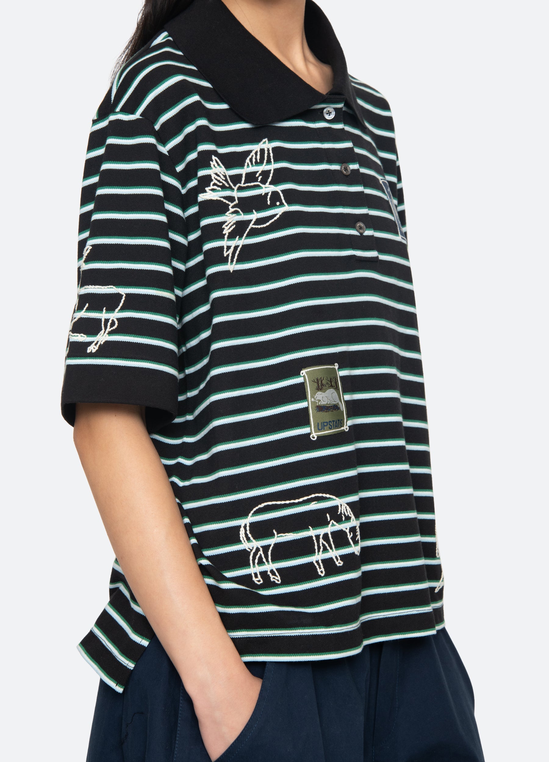 Winslow Top White / Sea New York