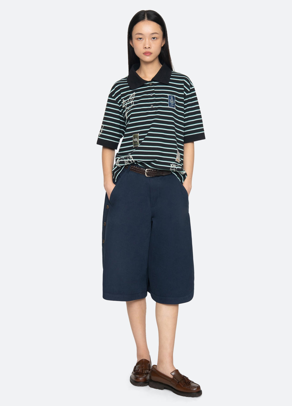 Winslow Top White / Sea New York