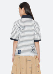 Winslow Top White / Sea New York