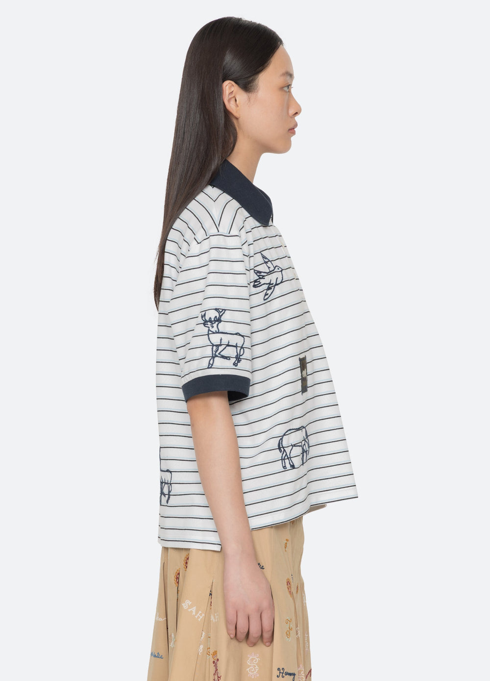 Winslow Top White / Sea New York