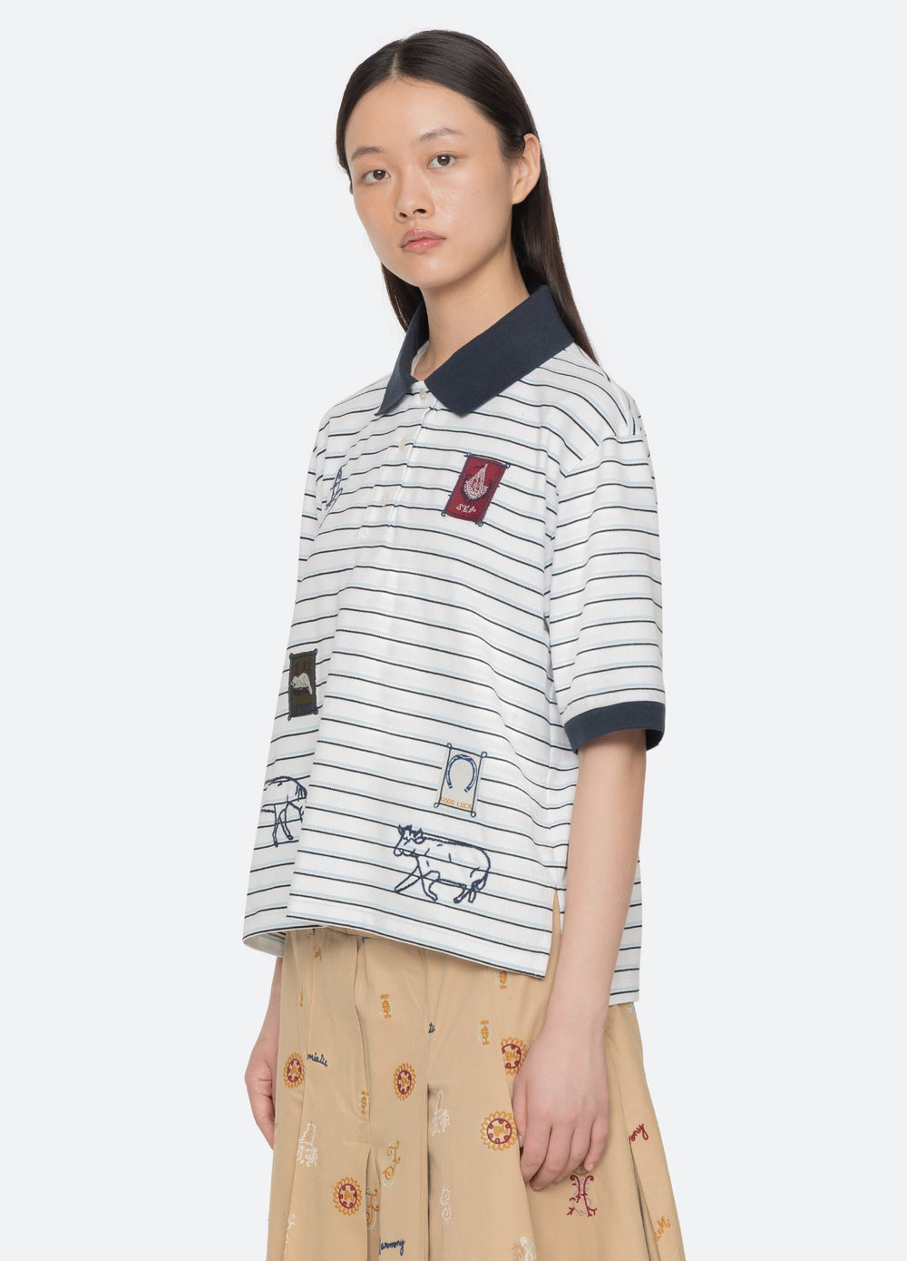 Winslow Top White / Sea New York