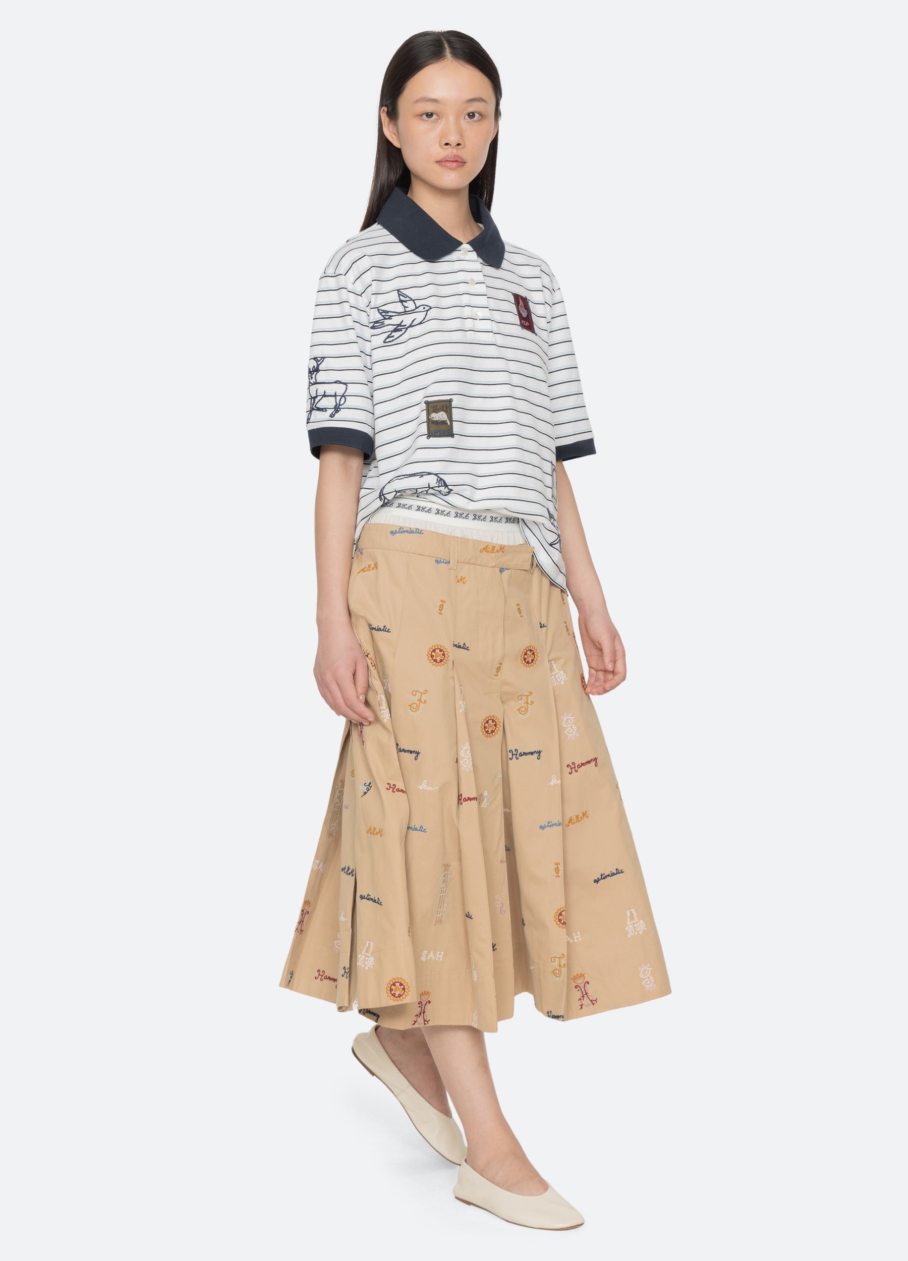 Winslow Top White / Sea New York