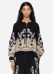 Gracelyn L/S Top Black / Sea New York For Sale