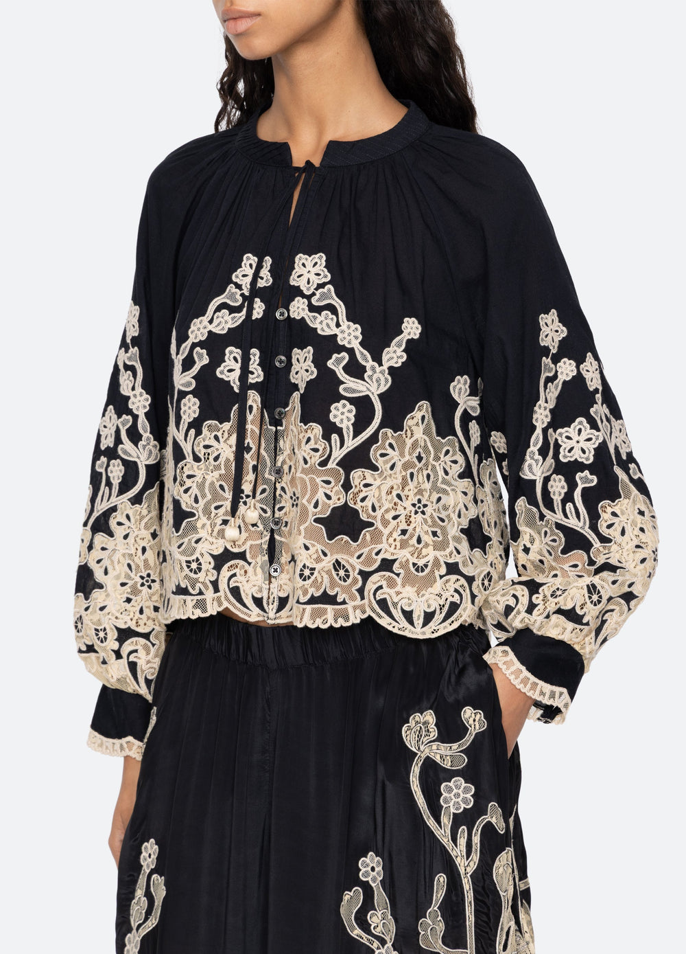 Gracelyn L/S Top Black / Sea New York For Sale