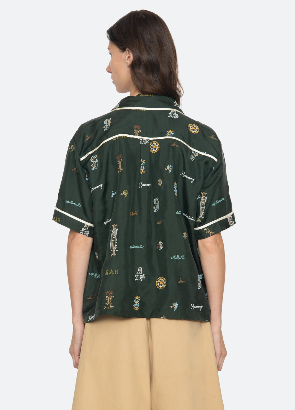 Juliet S/S Top Green / Sea New York Sale