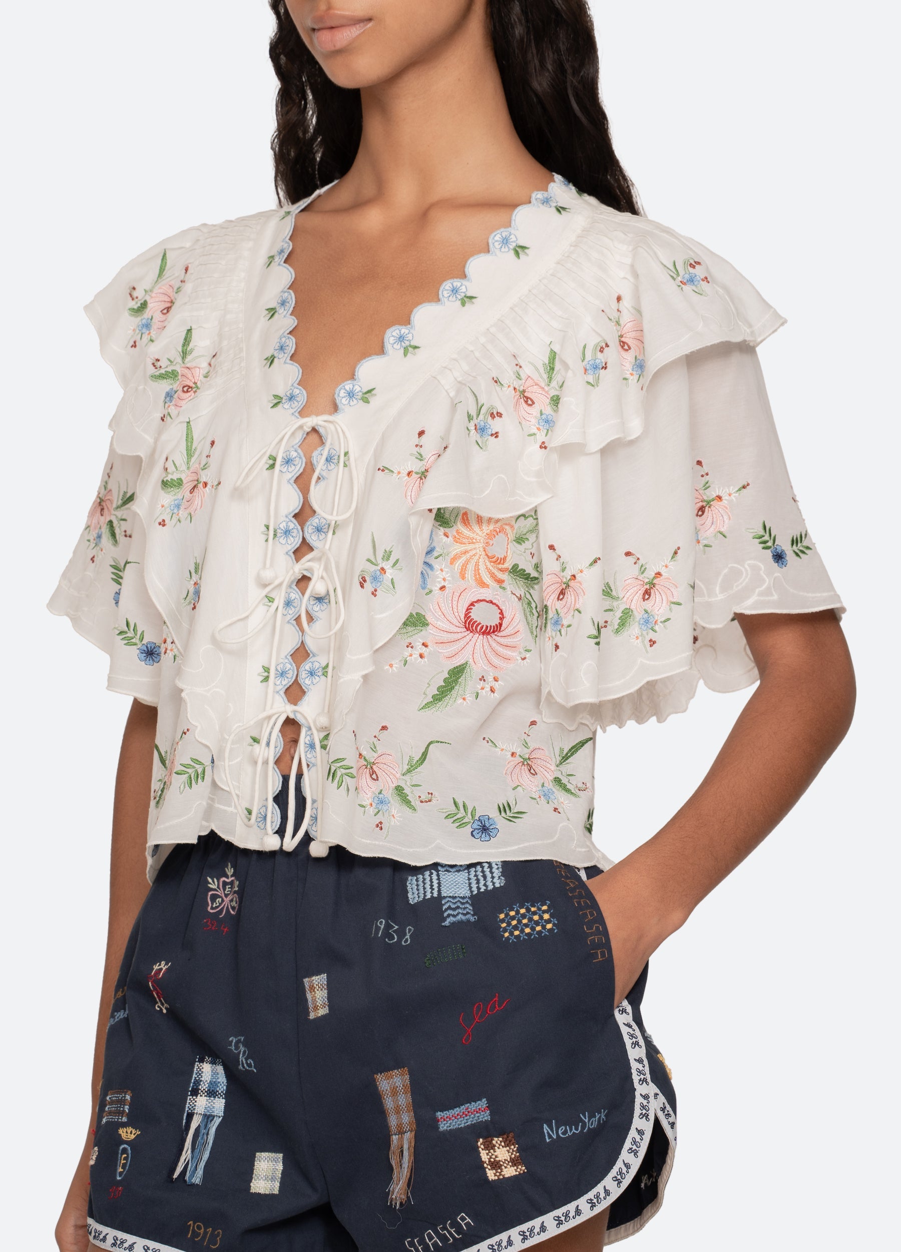 Serafina S/S Top Cream / Sea New York Near me