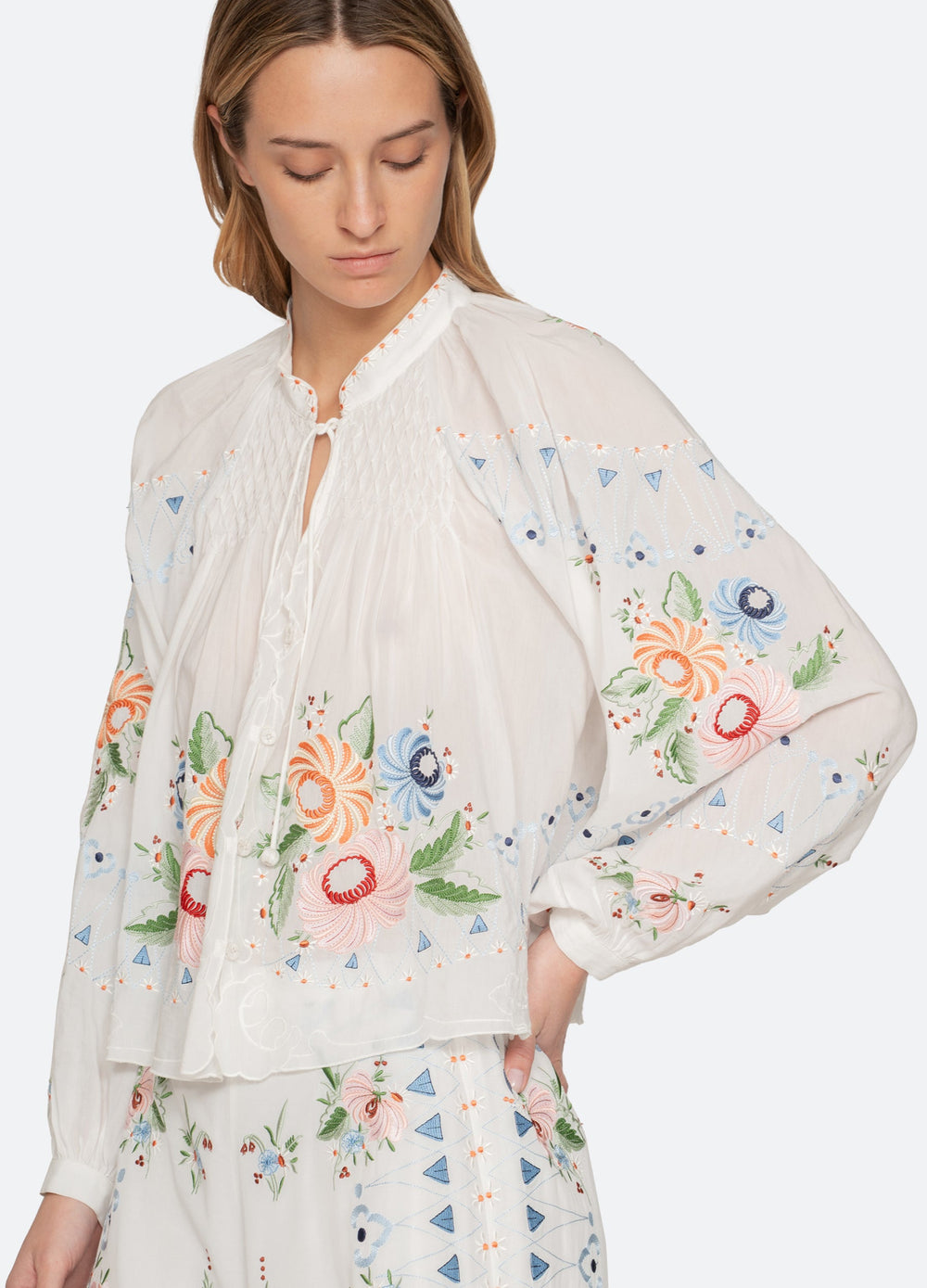 Serafina Top Cream / Sea New York