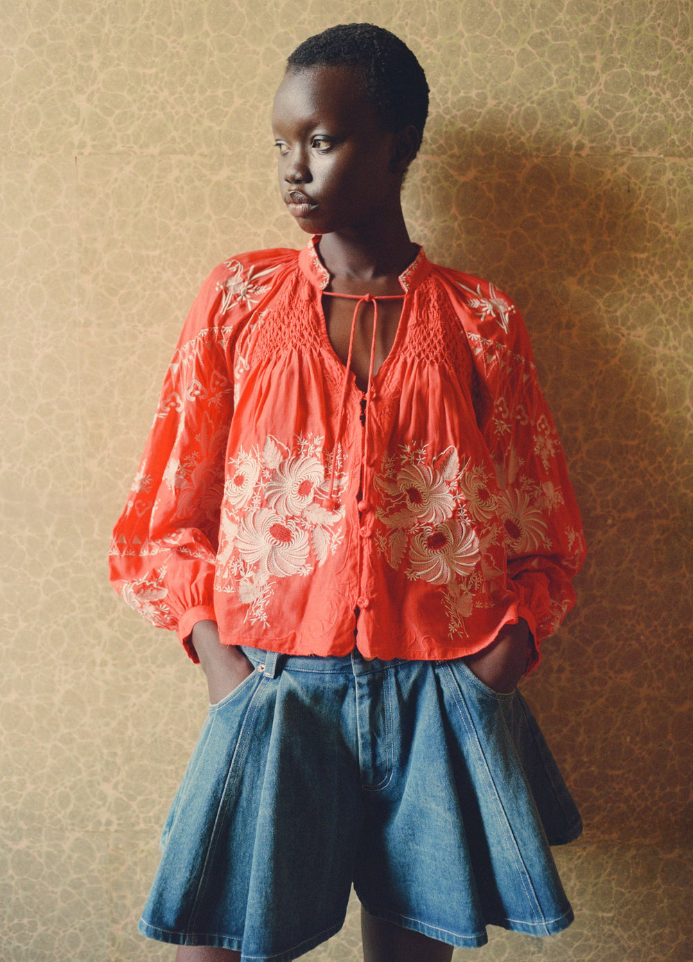 Serafina Top Cream / Sea New York