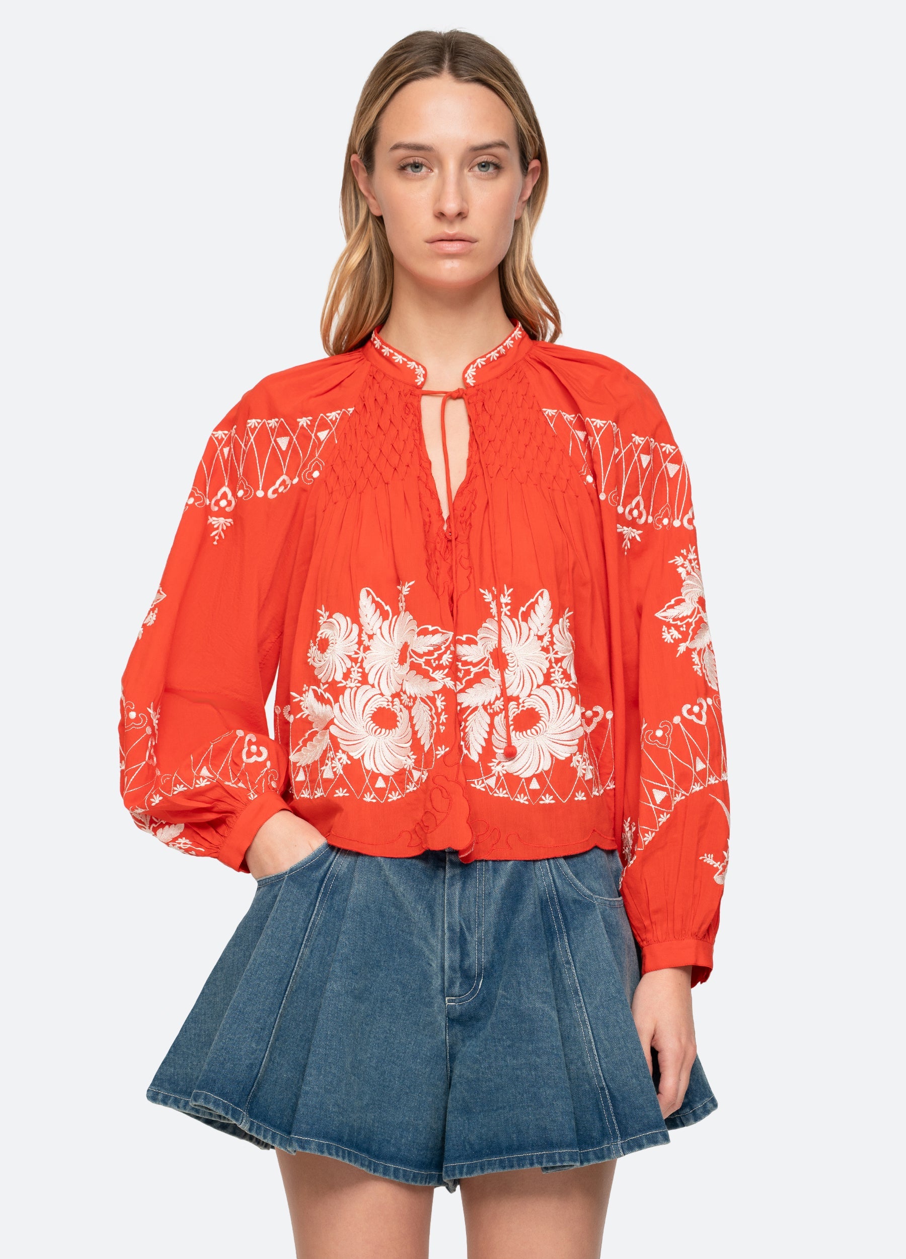 Serafina Top Cream / Sea New York