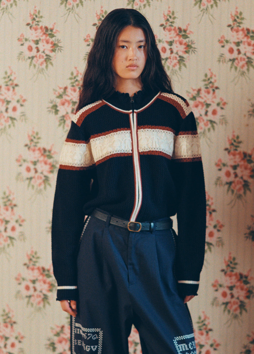 Hester Zip Cardigan Multi / Sea New York