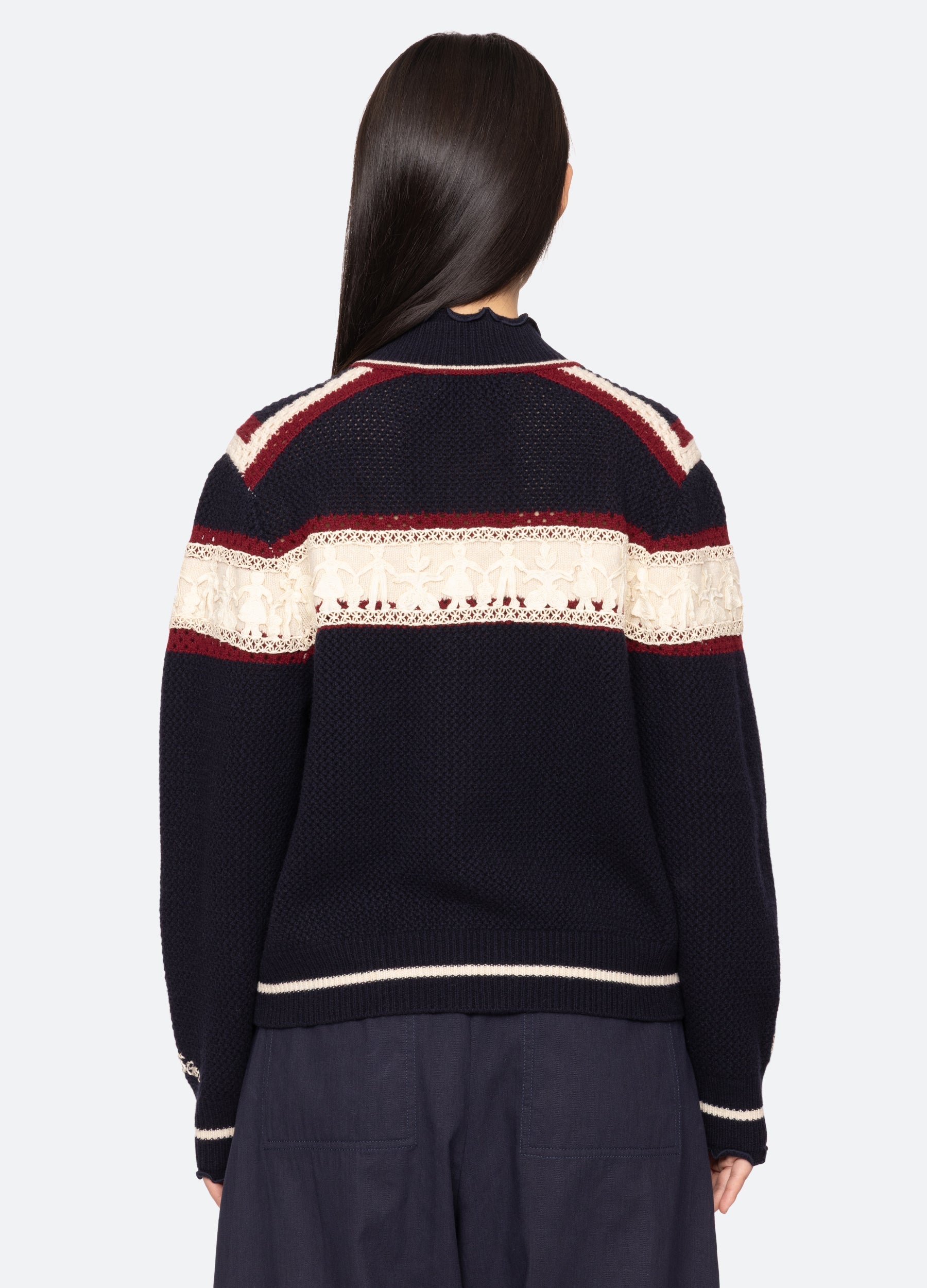 Hester Zip Cardigan Multi / Sea New York