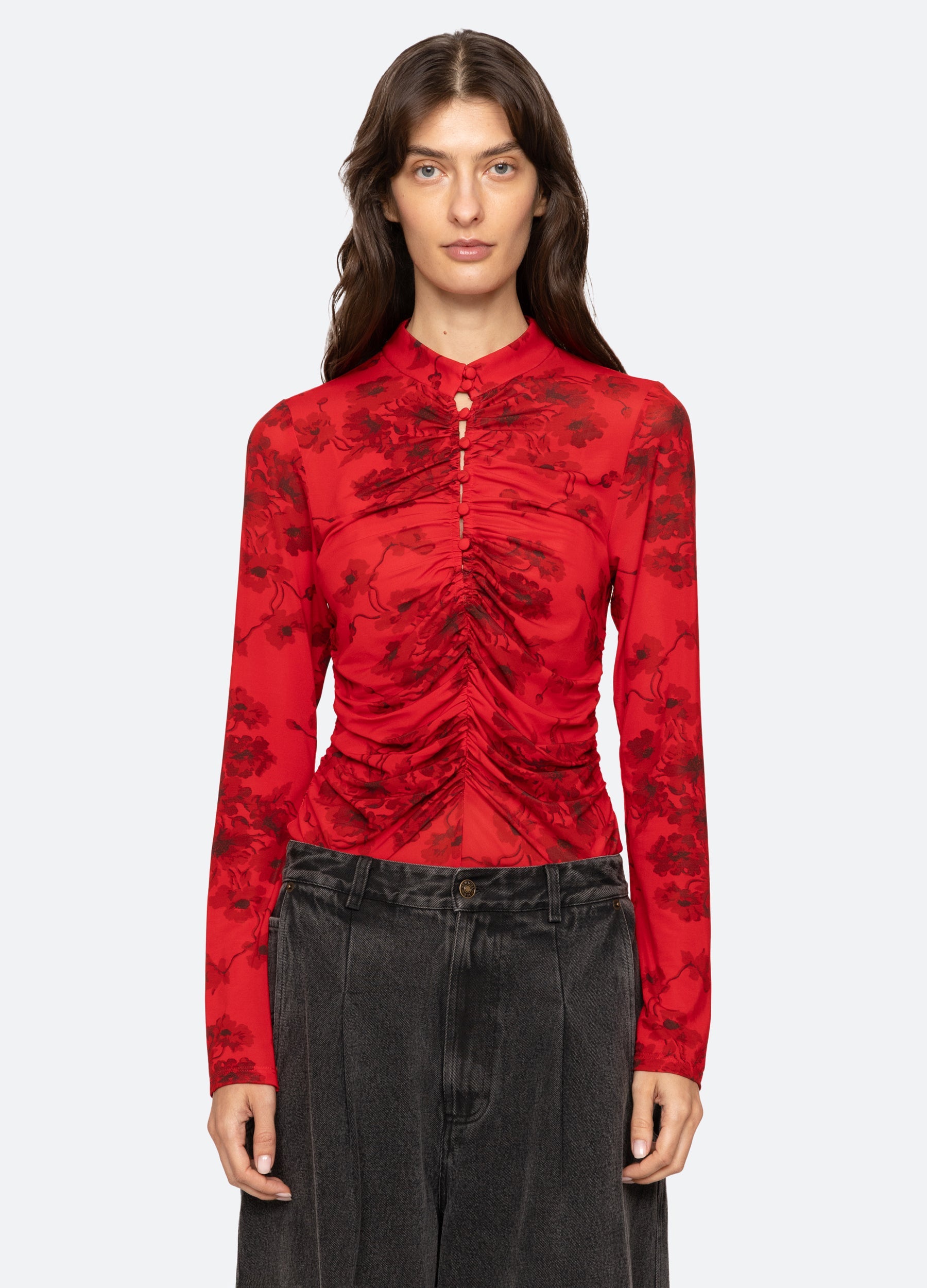 Cornelia L/S Top Black / Sea New York For Sale