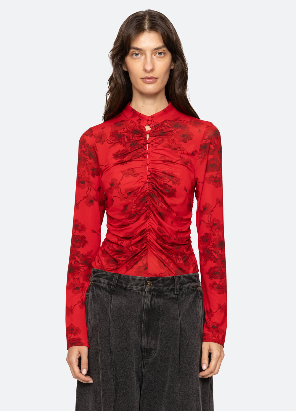 Cornelia L/S Top Black / Sea New York For Sale