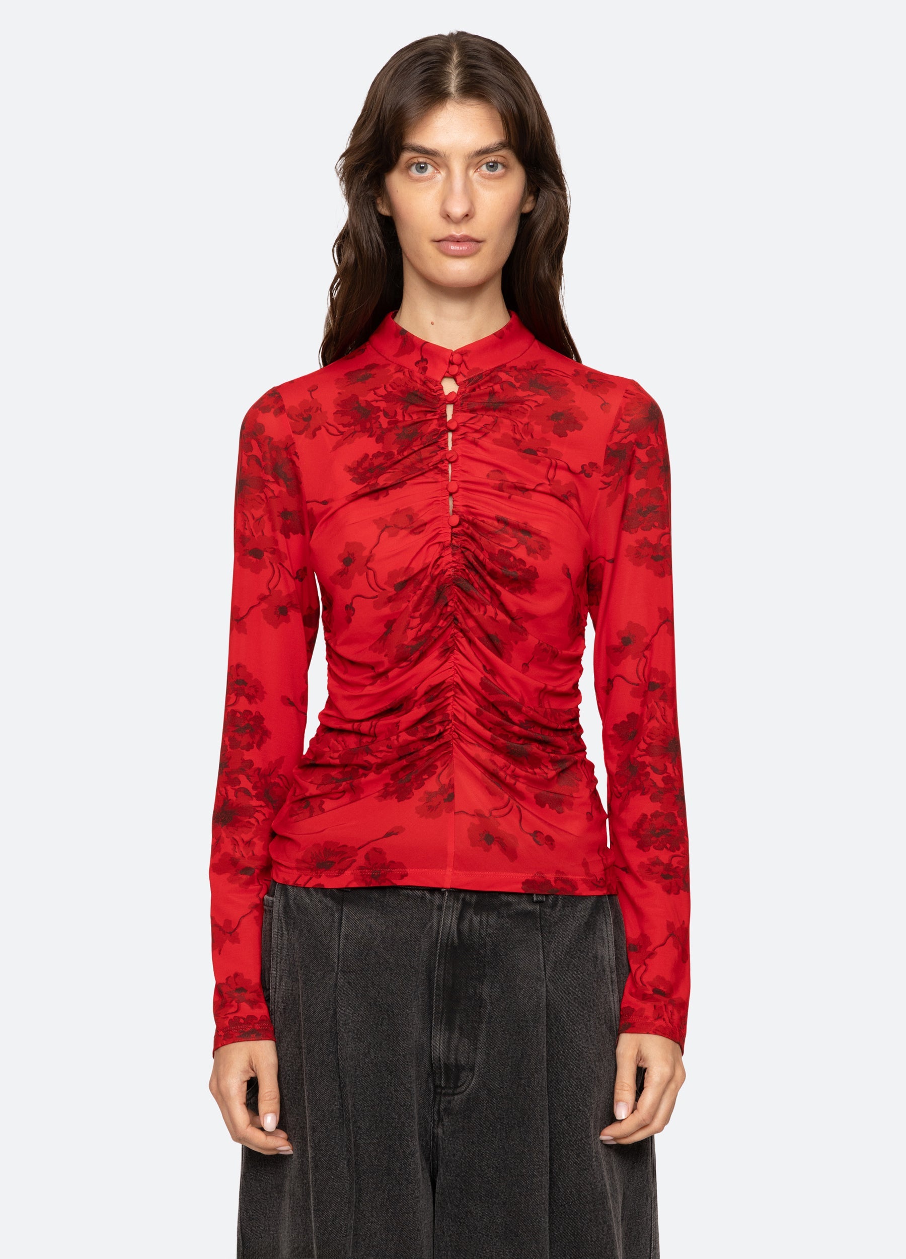 Cornelia L/S Top Black / Sea New York For Sale