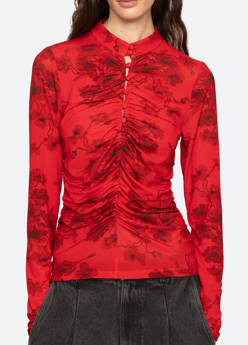 Cornelia L/S Top Black / Sea New York For Sale