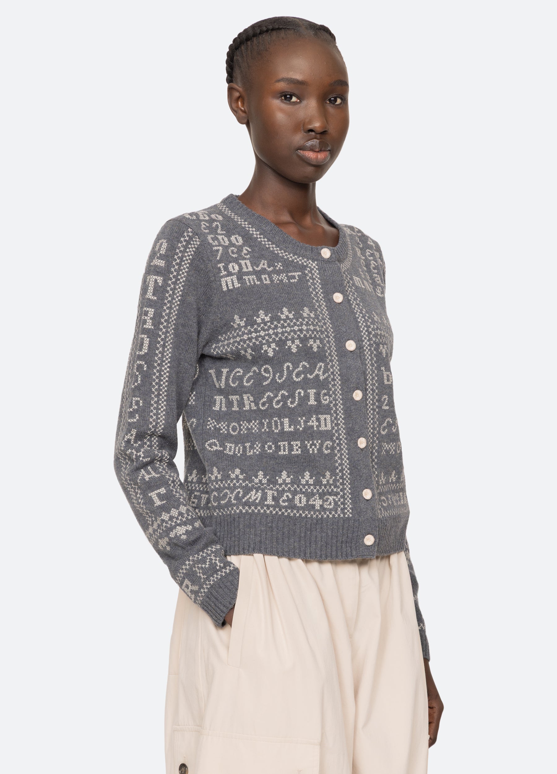 Kit Cardigan Burgundy / Sea New York Discount