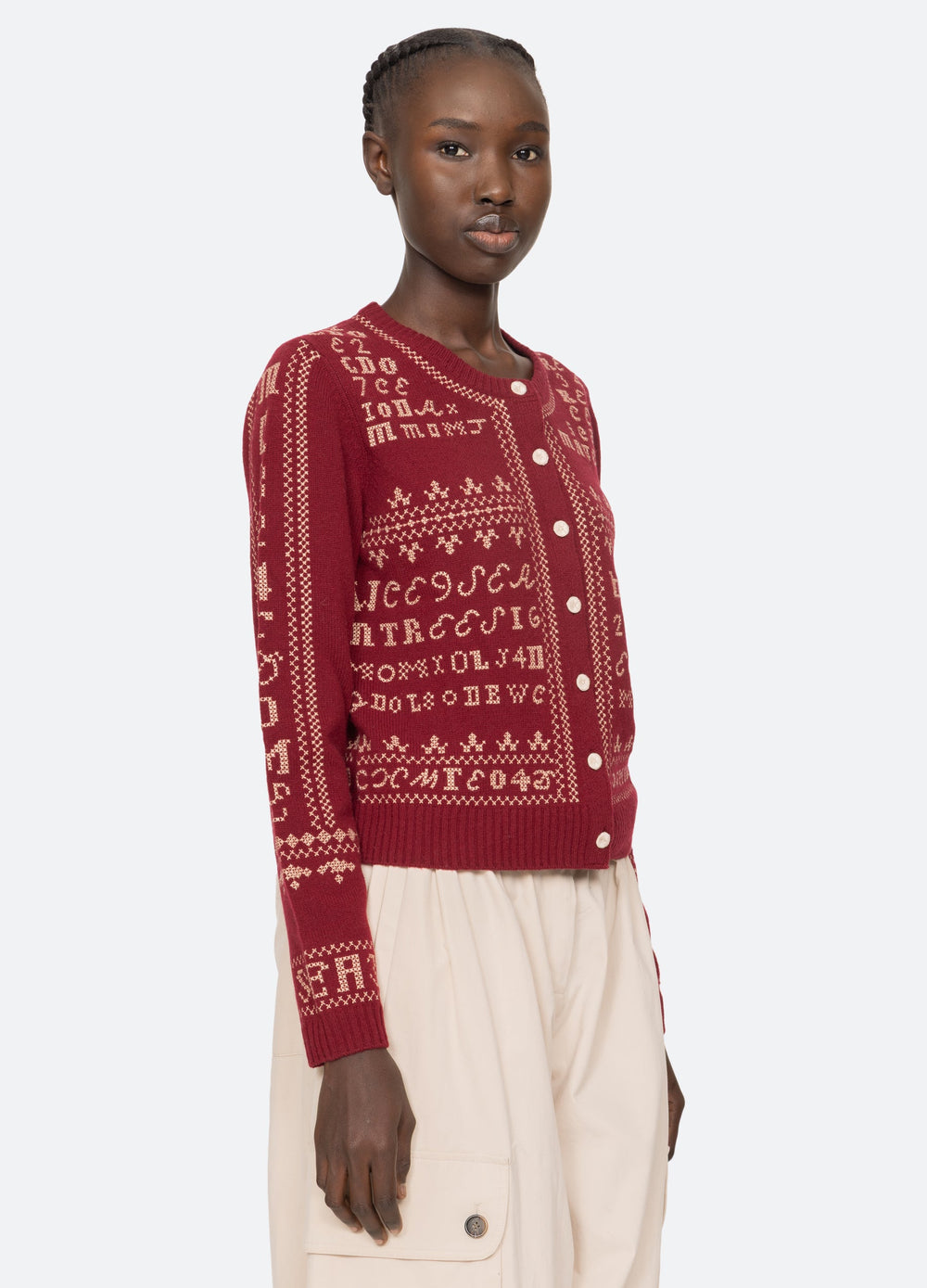 Kit Cardigan Burgundy / Sea New York Discount