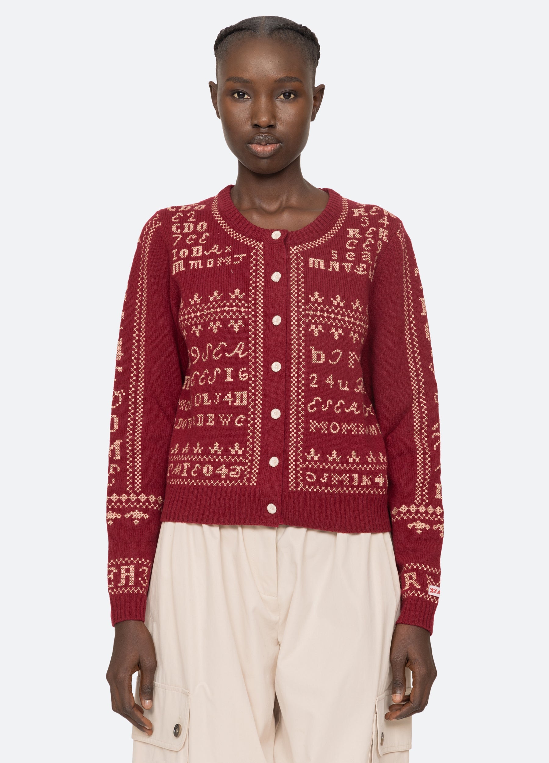 Kit Cardigan Burgundy / Sea New York Discount