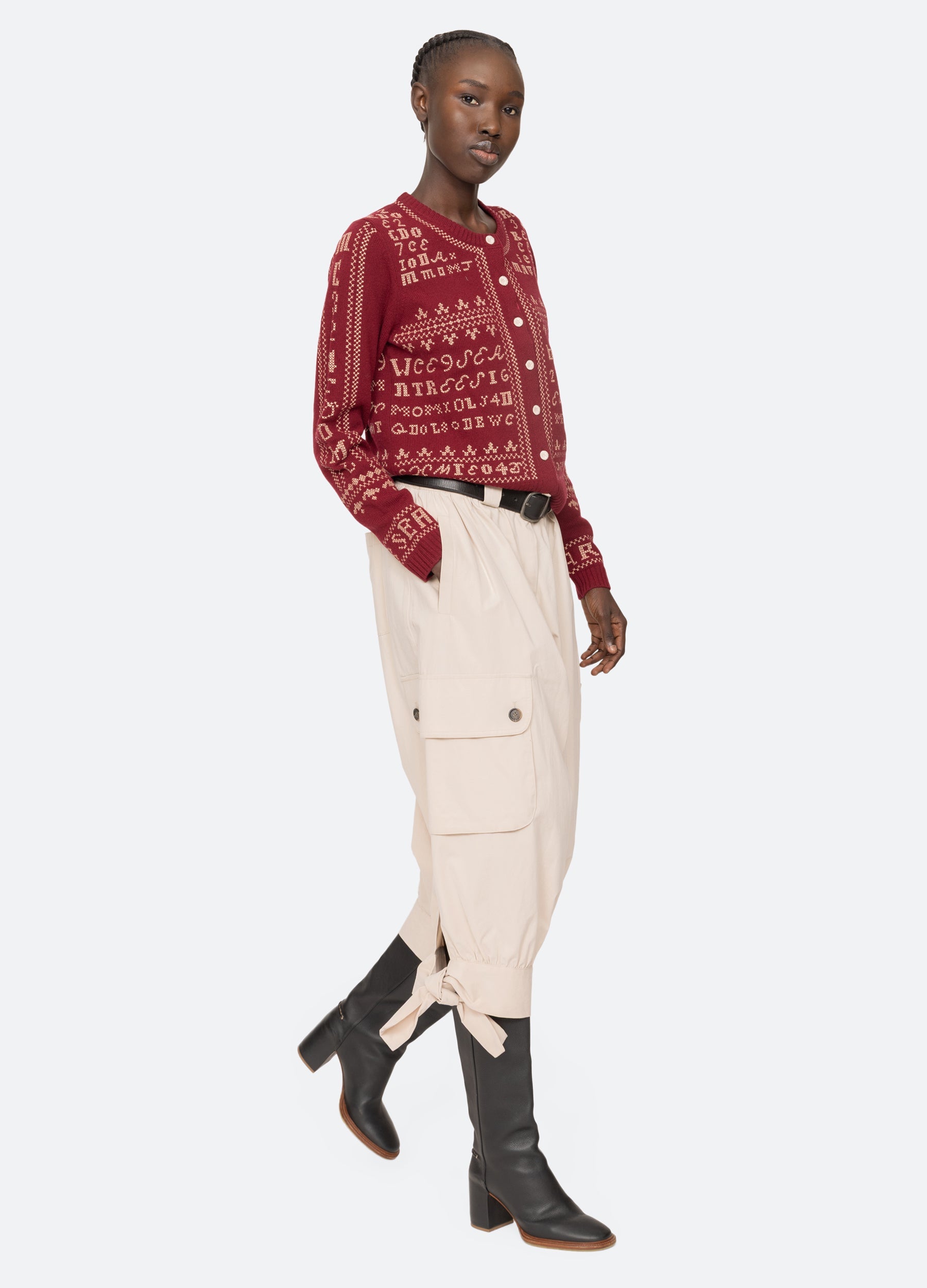 Kit Cardigan Burgundy / Sea New York Discount