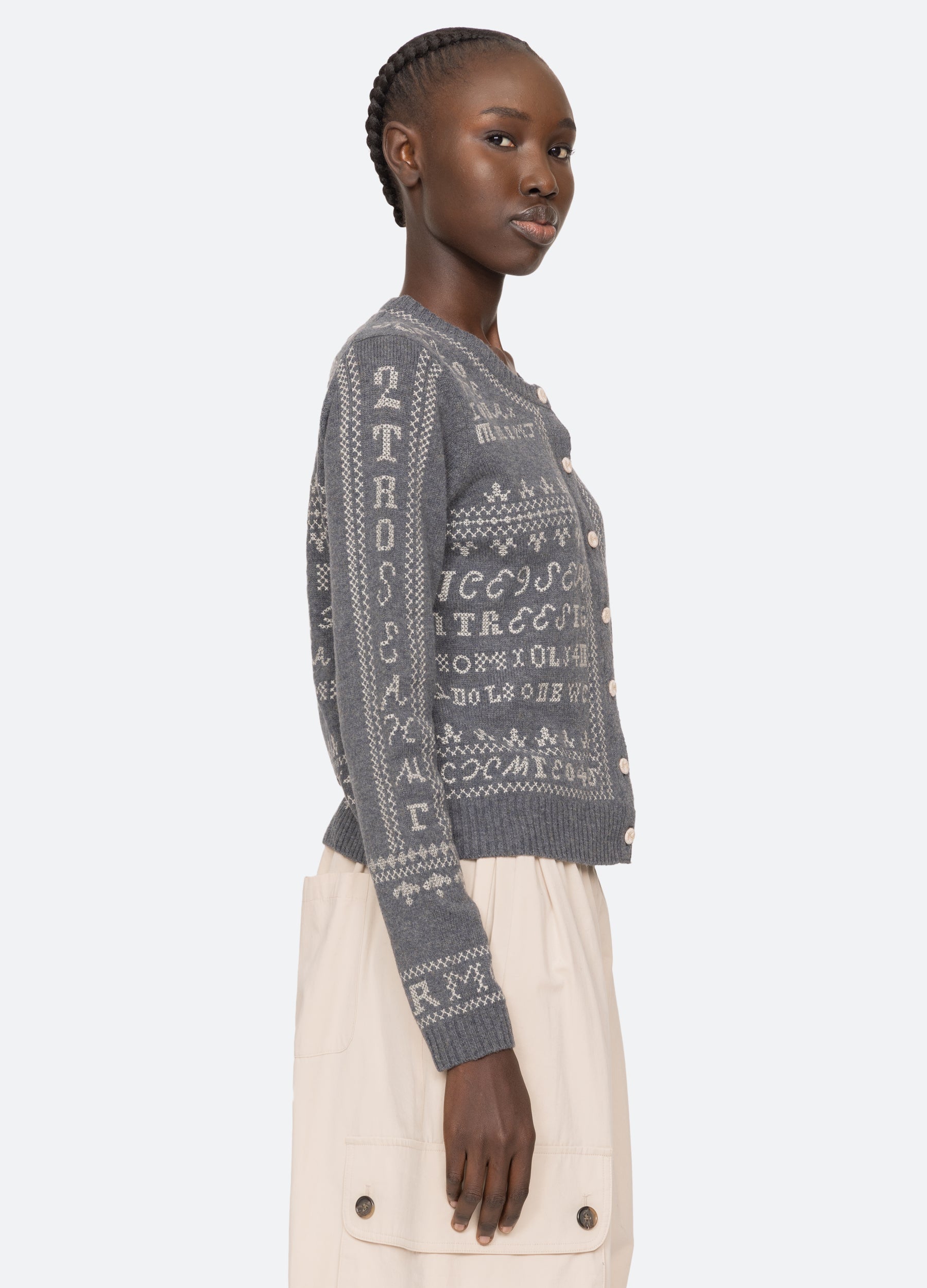 Kit Cardigan Burgundy / Sea New York Sale