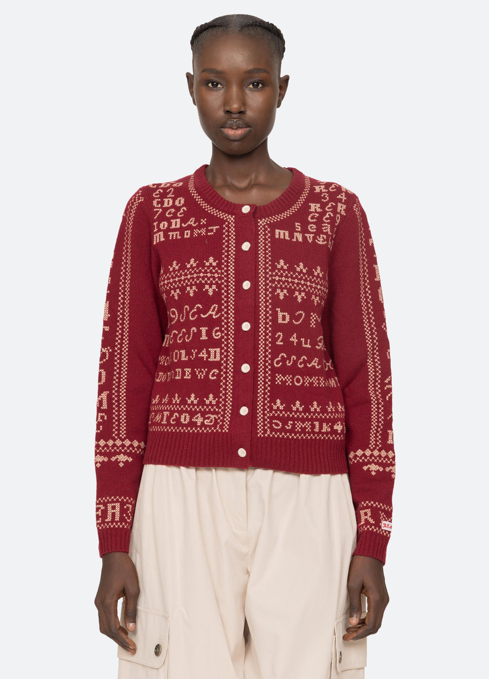 Kit Cardigan Burgundy / Sea New York Sale