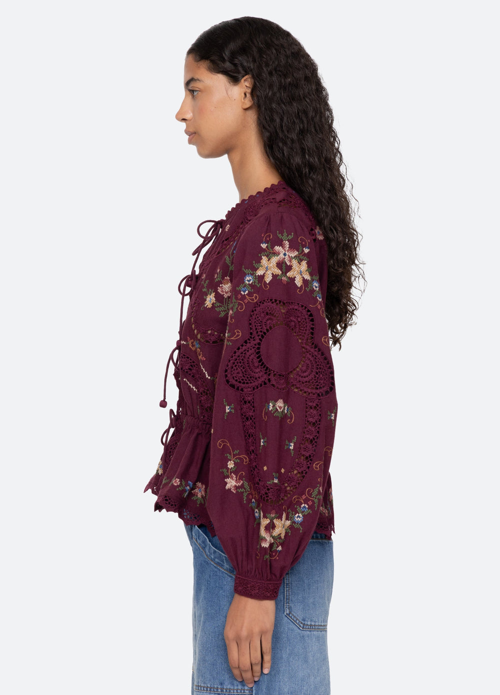 Edwina L/S Top Navy / Sea New York Near me