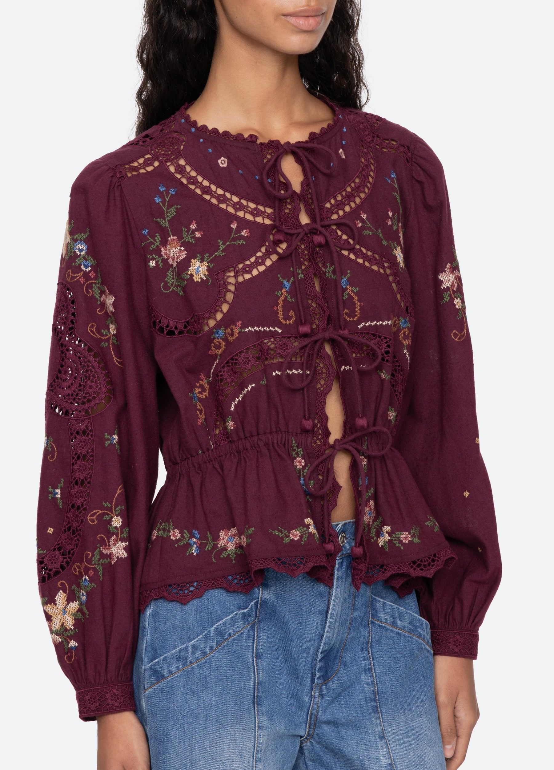 Edwina L/S Top Navy / Sea New York Near me