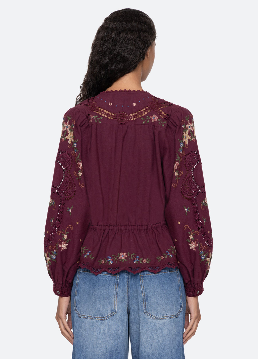 Edwina L/S Top Navy / Sea New York Near me