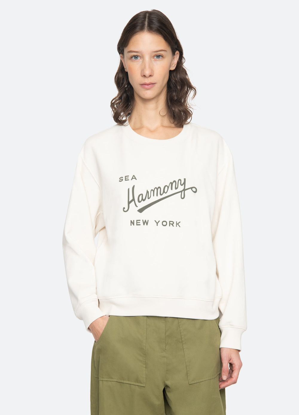 Claira Sweatshirt Cream / Sea New York