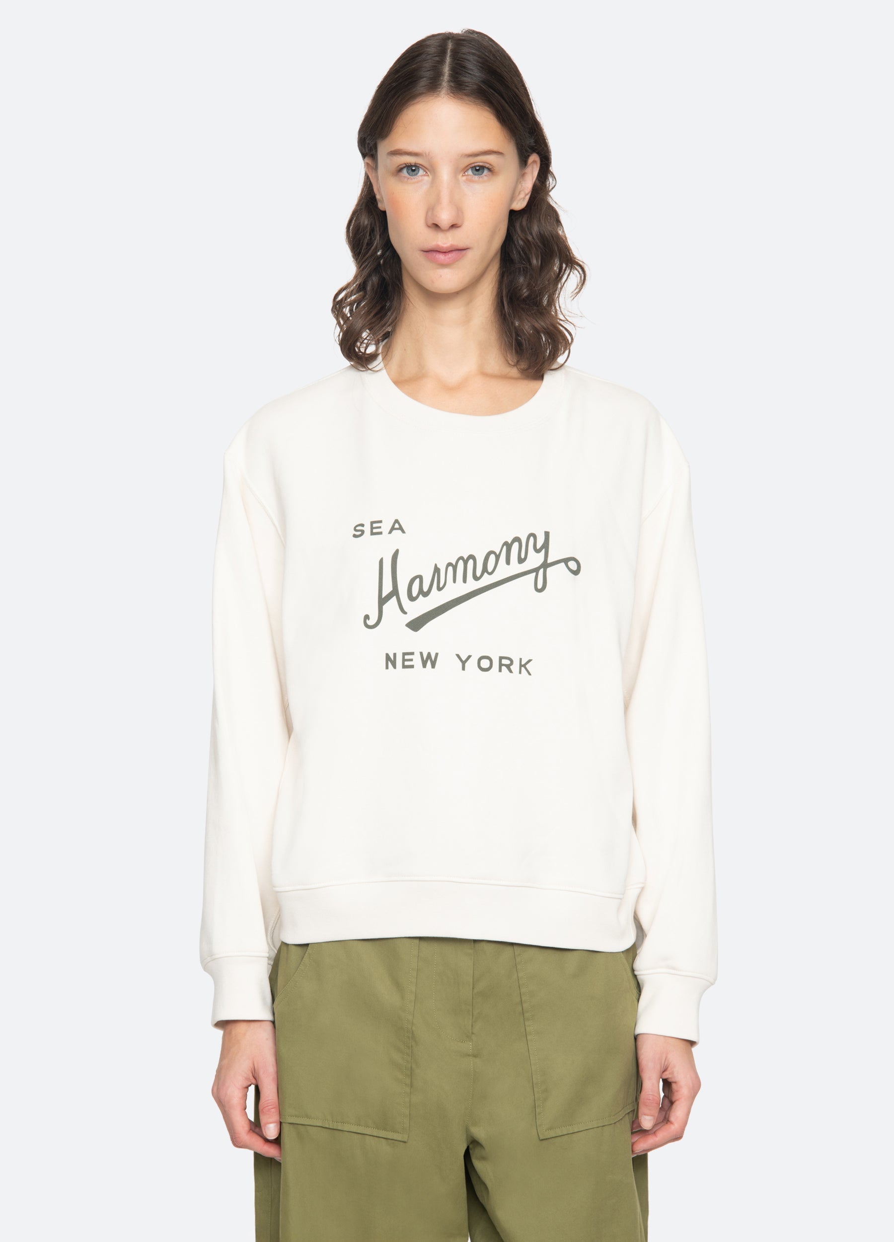 Claira Sweatshirt Cream / Sea New York