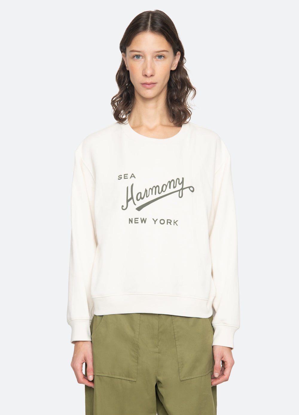 Claira Sweatshirt Cream / Sea New York