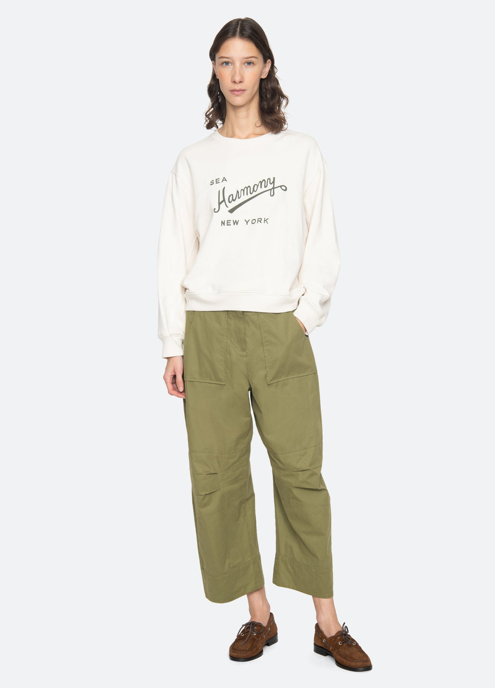Claira Sweatshirt Cream / Sea New York