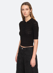 Rue Polo Sweater Black / Sea New York Outlet