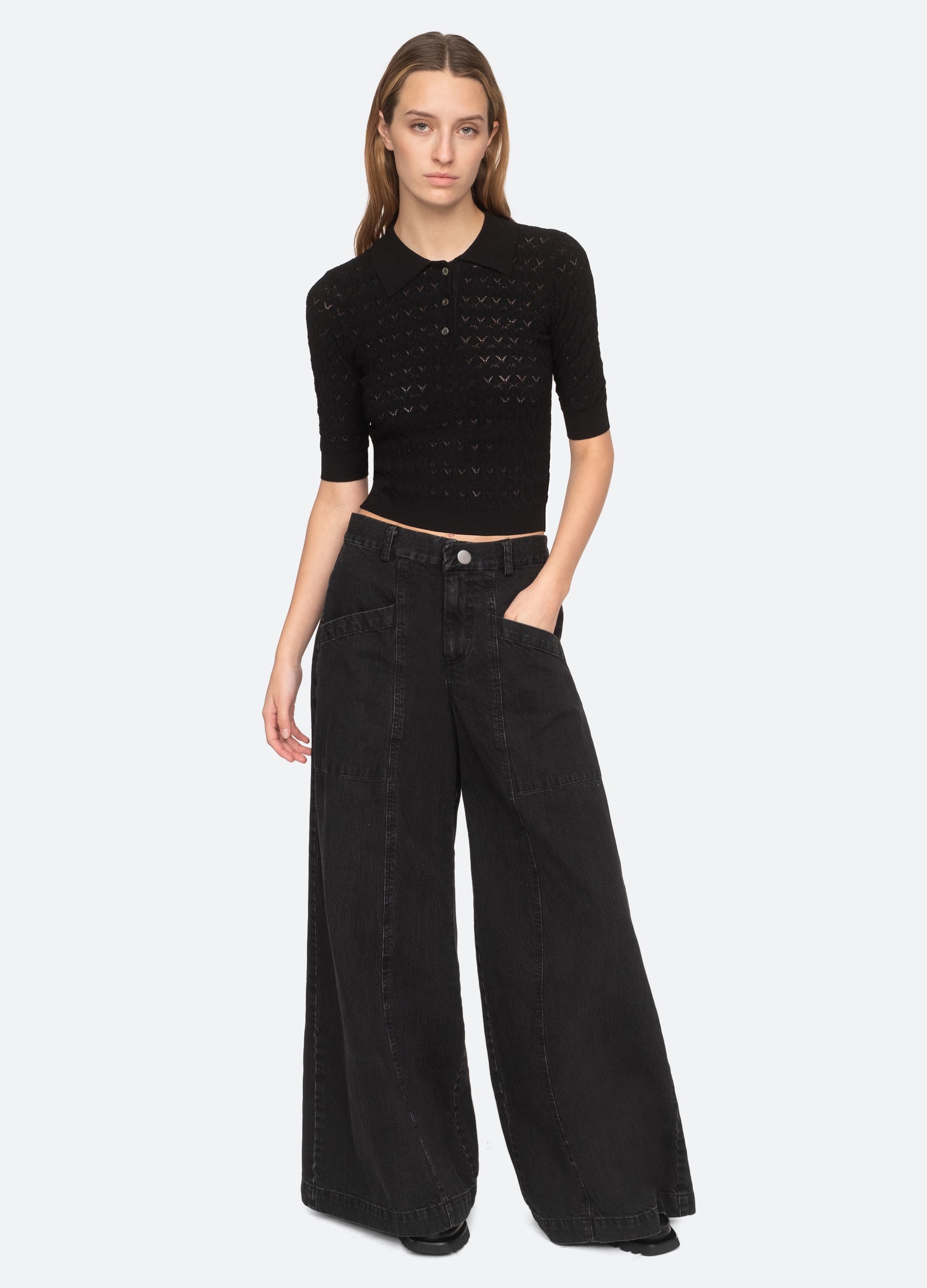 Rue Polo Sweater Black / Sea New York Outlet