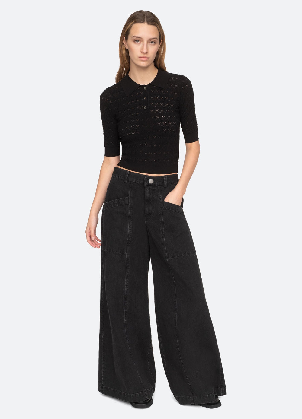 Rue Polo Sweater Black / Sea New York Outlet