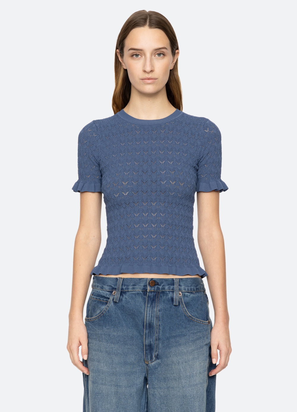 Rue S/S Sweater Black / Sea New York For Sale