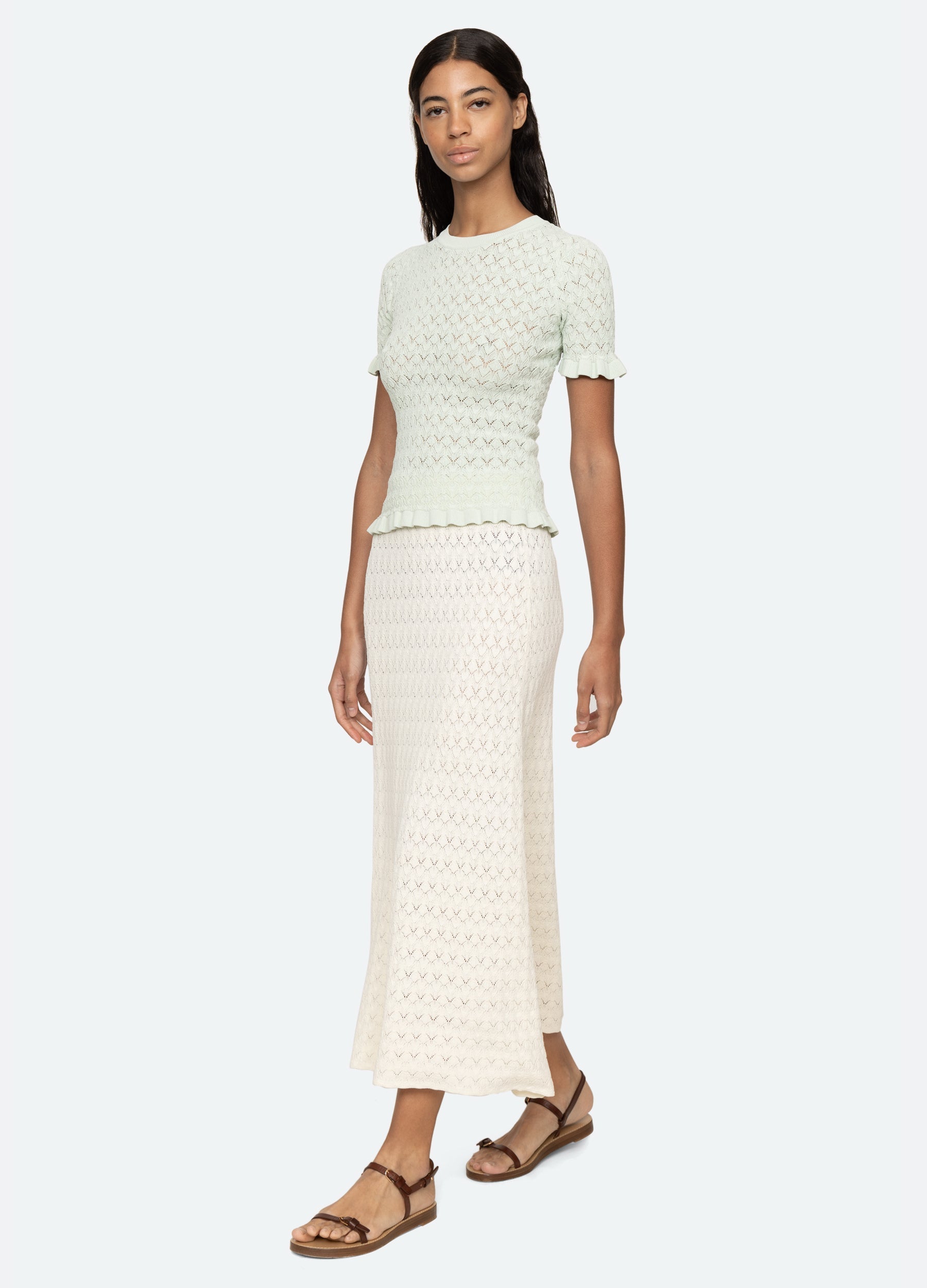 Rue S/S Sweater Black / Sea New York